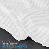 Utopia Bedding White 100% Cotton Waffle Blanket 300 GSM [Queen - 90x90 Inch] Soft Lightweight Breathable Bed Blanket for All Season Utopia Bedding