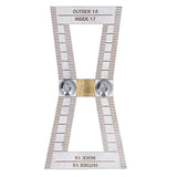 Dovetail Marker Jig, Stainless Steel Woodworking Dovetail Scribing Gauge, Dovetail Guide Measuring Tool with 1:5/1:6/1:7/1:8 Slopes Yuecoom