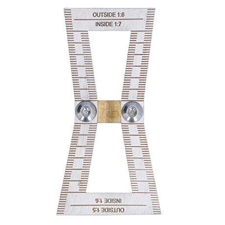 Dovetail Marker Jig, Stainless Steel Woodworking Dovetail Scribing Gauge, Dovetail Guide Measuring Tool with 1:5/1:6/1:7/1:8 Slopes Yuecoom