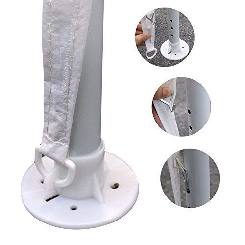 JupiterForce 10x20 Canopy Tent Outdoor Wedding Party Tent with Removable Sidewalls Heavy Duty Waterproof Patio Gazebo Shelter BBQ Pavilion Canopy Cater Event Tents, White(10' x 20') JupiterForce