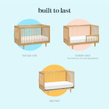 DaVinci Marley 3-in-1 Convertible Crib in Honey, Greenguard Gold Certified DaVinci