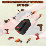 Bakipante 2Pack 6.5Ah 18V Lithium Battery HPB18 Replacement for Black and Decker 18Volt Firestorm HPB18-OPE 244760-00 A1718 FS18FL FSB18 Battery with Charger 90556254-01 Bakipante