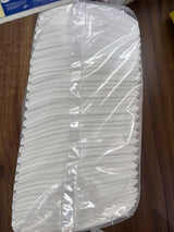 JEBBLAS Disposable Cloth Like Napkins, Built-in Flatware Pocket, Wedding Party Linen Feel White Napkin, Prefolded for Silverware,50 Count JEBBLAS