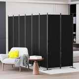 C-Hopetree 8 Panels Room Divider, 6 Ft Tall Indoor Folding Privacy Screen, Portable Partition Separator, Freestanding Separation Temporary Wall for Office, Bedroom, 160" W X 71" H, Black C-Hopetree