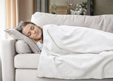 Utopia Bedding White 100% Cotton Blanket [Twin Size - 90x72 Inch] 350GSM Lightweight, Soft and Breathable Thermal Dorm Bed Blanket for All Seasons Utopia Bedding