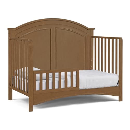 Delta Children Perry 6-in-1 Convertible Crib - Greenguard Gold Certified, Chestnut
