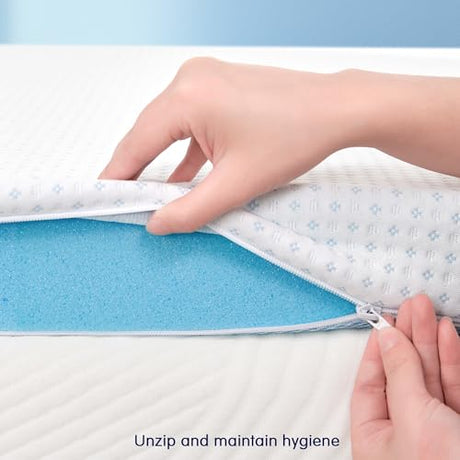Subrtex Memory Foam Mattress Topper, Twin Gel-Infused Memory Foam Topper, 3 Inch Gel-Infused Memory Foam Topper for Side Stomach Sleepers, CertiPUR-US Certified SUBRTEX