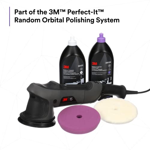 3M Perfect-It Random Orbital Polish, 34133, 1 Pint, Fast Cutting Polisher for Automotive Buffing & Polishing, High-Gloss Finish 3M