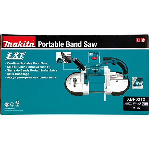 Makita XBP02TX 18V LXT Lithium-Ion Cordless Portable Band Saw Kit (5.0Ah), Makita