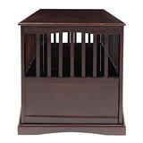 Casual Home Wooden Large Pet Crate, End Table, Espresso, 24 x 36.5 x 29.5 in Casual Home