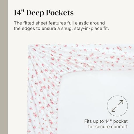 Modern Threads Silky Soft Microfiber and Wrinkle Free Sheets - Luxurious Microfiber Bed Sheets Includes Flat Sheet, Fitted Sheet with Deep Pockets, & Pillowcases Ivory, Full Modern Threads