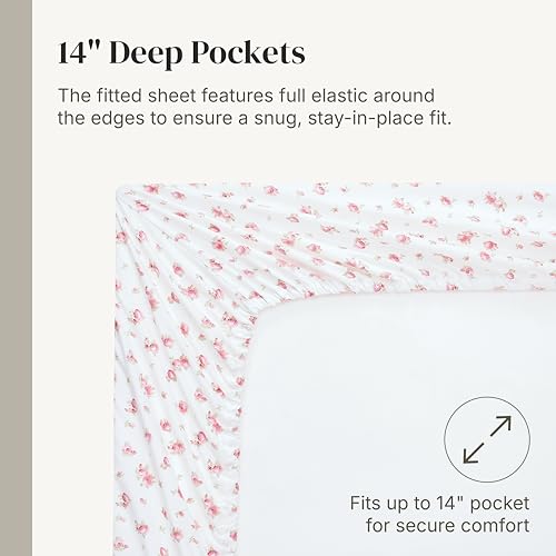 Modern Threads Silky Soft Microfiber and Wrinkle Free Sheets - Luxurious Microfiber Bed Sheets Includes Flat Sheet, Fitted Sheet with Deep Pockets, & Pillowcases Ivory, King Modern Threads