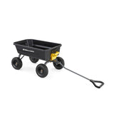 Gorilla Carts 4GCG-NF Poly Dump Cart, 600-Pound Capacity with No-Flat Tires, 4 Cubic Feet, Amazon Exclusive Gorilla Carts