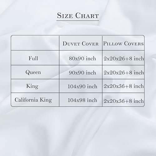Dreamology White Duvet Cover Luxury Hotel Quality Bedding Set 100% Cotton Embroidered Duvet Covers with 2 Pillow Shams Hypoallergenic Zipper Closure 3 Pieces Duvet Set (Blue T-200, Full) Dreamology