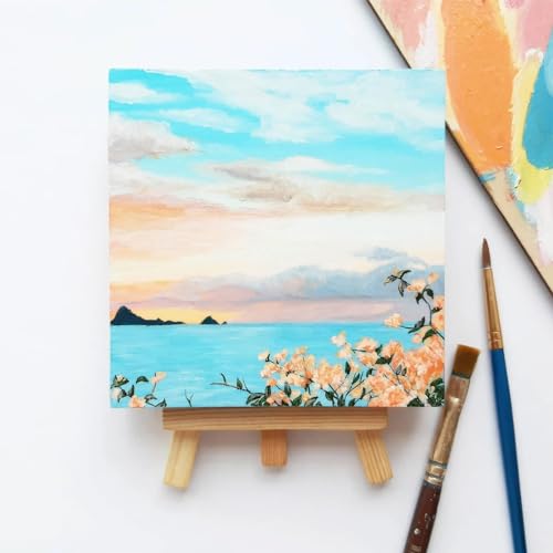 16 Pcs Baltic Birch Plywood 1/8" Plywood Sheets 12" x 12" Inch Thick Birch Unfinished Wood for Arts and Crafts, DIY Projects, Drawing, Painting, Laser, Wood Engraving ACXFOND