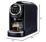Lavazza BLUE Classy Mini Single Serve Espresso Coffee Machine LB 300, 5.3" x 13" x 10.2" 2 Coffee selections: simple touch controls, 1 programmable free dose and 1 pre-set Lavazza