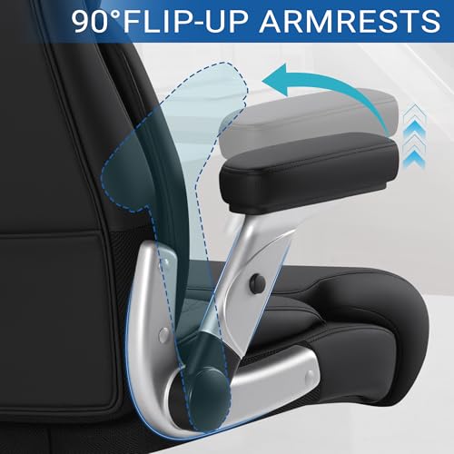 Furmax Heavy Duty Office Chair 500lbs, Big and Tall Gaming Chair with Adjustable Lumbar Support, Ergonomic High Back Computer Chair with Thick Padded Extra Wide Seat for Long Hours Working & Studying Furmax