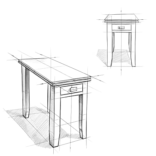 SIMPLIHOME Artisan SOLID WOOD 14 inch wide Rectangle Narrow End Side Table in Russet Brown with Storage, 1 Drawer, for the Living Room and Bedroom SIMPLIHOME