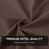 FreshCulture Queen Flat Sheet - Hotel Quality Queen Flat Sheet Only - Brushed Microfiber Top Sheet - Ultra Soft & Breathable - Wrinkle-Free - Easy Care - Single Flat Sheet (Queen, Brown) FreshCulture