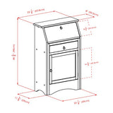 Winsome Wood Regalia Home Office, Walnut, Secretary Desk Winsome