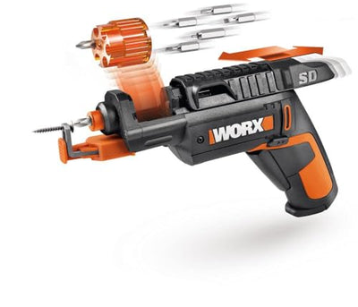 Worx 4V Electric Screwdriver, Rechargeable Cordless Power Screwdriver Set with 6 Bits, Screw Holder, Charger - WX255L