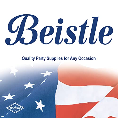 Beistle Patriotic Star Gleam ‘N Burst Centerpiece, 15” – Metallic USA 4th of July Table Decorations in Red White and Blue Beistle