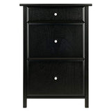 Winsome Delta File Cabinet Black Home Office Winsome