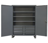 Durham Extra Heavy Duty Welded 12 Gauge Steel 6 Drawers Cabinet, HDCD247278-6B95, 1300 lbs Shelf Capacity, 24" Length x 72" Width x 78" Height, 6 Durham