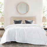Globon Lightweight Goose Down Comforter King Size, Summer Blanket for Hot Sleepers, Soft Noiseless Shell, Breathable Duvet Insert 106x96 inch White Globon
