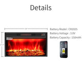 80" LED Electric Fireplace with Mantel, Fireplace TV Stands for 90 Inch TV, Modern Entertainment Center with Storage, Delicate Three-Dimensional Molding with Remote Control for Living Room J-yaamiZz