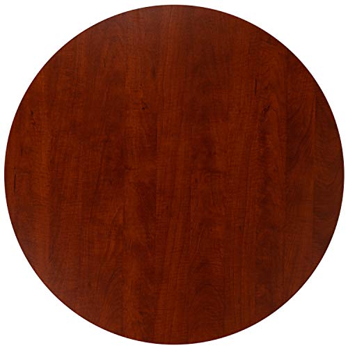 EMMA + OLIVER 36" Round Multi-Purpose Conference Table in Cherry - Meeting Table for Office EMMA + OLIVER