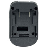 Battery Adapter for Makita 18V Lithium-Ion Cordless Tools, Convert for Milwaukee M18 18V or Dewalt 18V 20V Lithium Battery to Makita 18-volt BL1830 BL1850 LXT Battery Converter, w/ USB Charge Port QINIZX