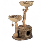 MAU Modern Cat Tree Tower for Large Cats, Real Branch Luxury Wood Cat Tower, Cat Scratching Tree, Cat Condo, Cat Lover Gift, by Mau Lifestyle Mau Lifestyle