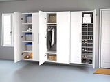 Prepac HangUps Wardrobe Storage Cabinet, 20"D x 36"W x 72"H, White Prepac