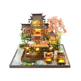 DIY Miniature House Kit, DIY Dollhouse Kit for Adults to Build, Mini House Kit with LED, Mayberry Street Miniatures, Ideal Gifts for Birthday, Valentine Christmas(Wonderland)