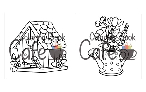 Cozy Spring: Cute Coloring Book for Adults & Teens with Easy and Bold Spring Inspired Designs (Bold and Easy Coloring Books) WoodArtSupply