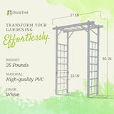 Dura-Trel 11199 Elmwood Arbor, White DuraTrel