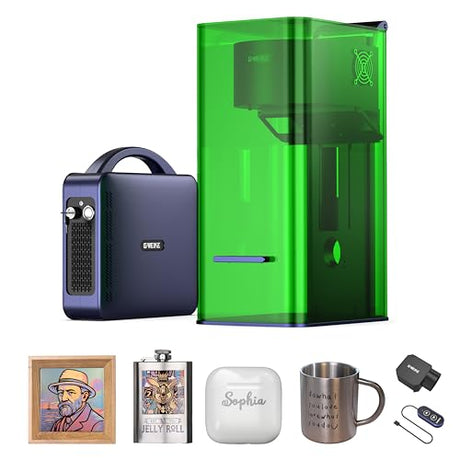 GWEIKE G3 Ultra 60W MOPA & 40W Diode Dual Laser Engraver, 3D Grayscale & Color Metal Engraving, 16MP Smart Camera, 15,000mm/s Fast Fiber Laser Cutter and Laser Engraver Machine for Metal Wood Acrylic G·WEIKE