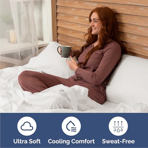Queen Size 4 Piece Sheet Set - Comfy Breathable & Cooling Bed Sheets Set - Hotel Luxury Bedding for Women, Men, Kids, Teens, Boys & Girls - Deep Pockets, Soft, Wrinkle Free - Oeko-Tex - Antique White CGK Unlimited