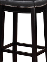 Linon Claridge Bar, Black Stool, 32" X 18.75" X 13" Linon
