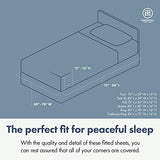 Threadmill 100% Cotton Sheets for Queen Size Bed - 600 Thread Count Queen Bed Sheets Set with 16” Deep Pocket - Sateen Weave 4-Piece Bedding Set with Cooling Effect, White Threadmill