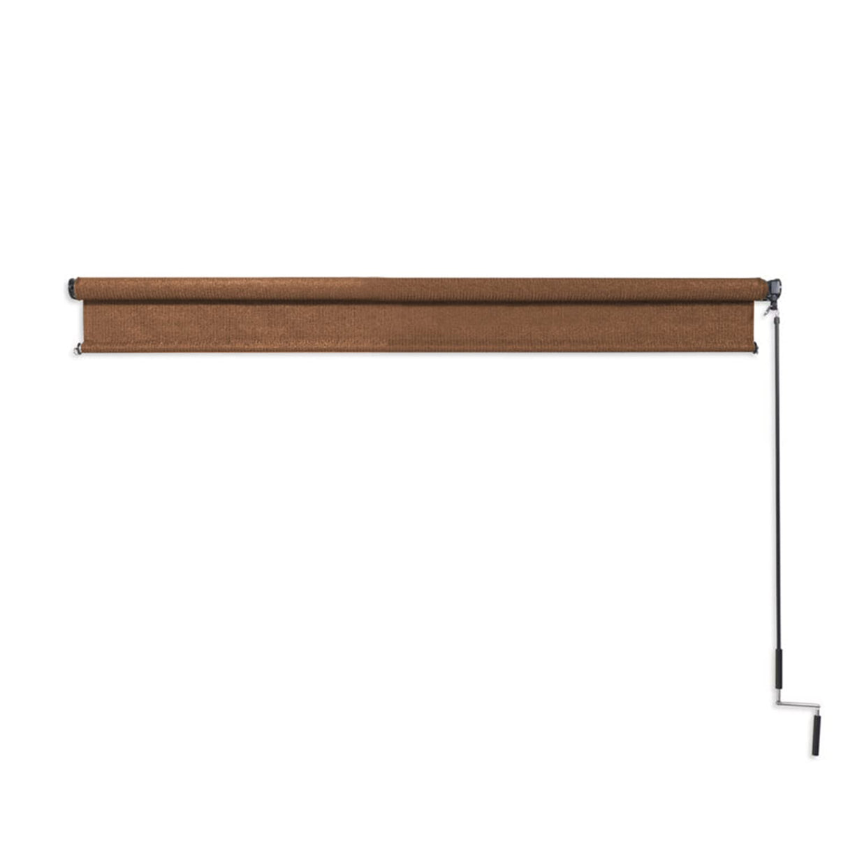 Coolaroo Exterior Roller Shade, Cordless Roller Shade with 90% UV Protection, No Valance, (4' W X 6' L), Mocha Coolaroo