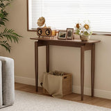 AQIMUELE Wood Console Table Walnut Entryway Table, Thin Console Table, Sofa Tables for Living Room (39.4'') AQIMUELE