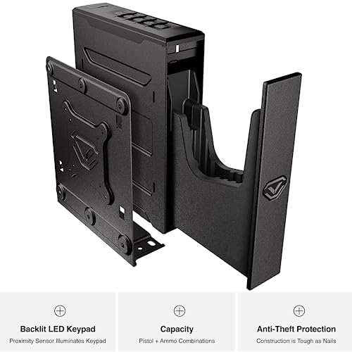 VAULTEK Essential Series Quick Access Handgun Safe with Auto Open Door and Rechargeable Lithium-ion Battery (SE20) (Slider Safe) VAULTEK
