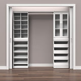 ClosetMaid Modular Storage Unit with 4 Drawers, Wood Closet Organizer, Stacking, Full Backer, Storage, Decorative Trim, White ClosetMaid