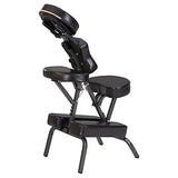 Master Massage Bedford Portable Massage Chair - Lightweight with Carrying Bag - Tattoo Height Adjustable Folding Face Cradle SPA (Coffee) Master Massage Equipment