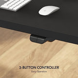 FLEXISPOT Standing Desk 55 x 28 Inches Stand Up Desk Workstation Home Office Computer Height Adjustable Desk (Black Frame + 55" Black Top 2 Packages) FLEXISPOT