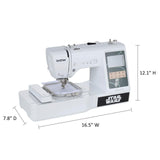 Brother LB5500S Star Wars 2-in-1 Combo Sewing & Embroidery Machine, 16.5 x 7.76 x 12.09 inches, White Brother