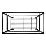 Oceanstar 2-Tier Metal Rolling File Cart, 24 in. L x 12.4 in. W x 28 in. H, Black Oceanstar