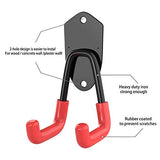 TORACK Garage Hooks Heavy Duty, 15 Pack Wall Mount Steel Utility Hooks&Hangers, Anti-Slip Rubber Coated, Garage Storage Organizer for Garden Tools, Power Tools, Ladders, Brooms, Bikes, Bulk Items TORACK